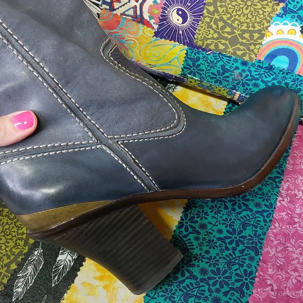 Lucky Brand Elena Boot In Blue 8.5 - Picture 14 of 16